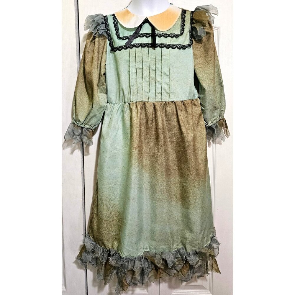 Dreadful Darling Costume The Shining Evil Twins Haunted Broken Doll Dress Girl M